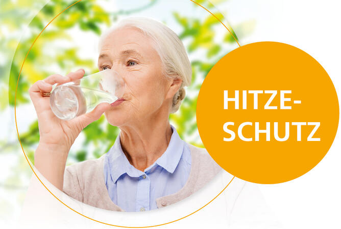 Hitzeschutz - Infos & Tipps für Patienten, Angehörige & Besucher